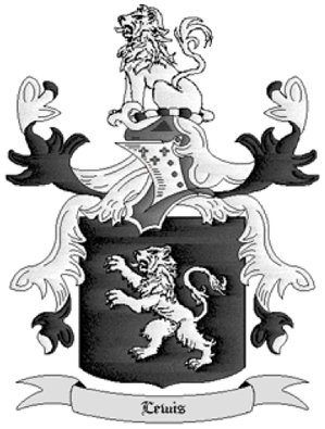 Lewis Coat of Arms in Cross Stitch