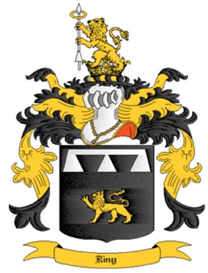 King Coat of Arms in Cross Stitch