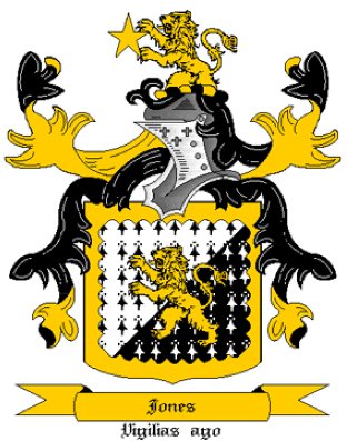 Jones Coat of Arms in Cross Stitch
