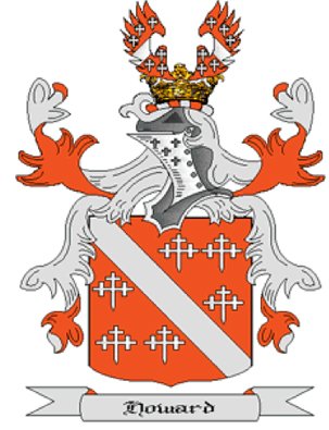 Howard Coat of Arms in Cross Stitch