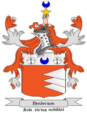 Henderson Coat of Arms in Cross Stitch