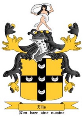Ellis Coat of Arms in Cross Stitch