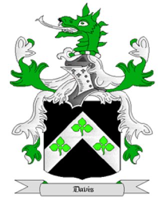 Davis Coat of Arms in Cross Stitch