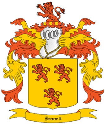 Bennett Coat of Arms in Cross Stitch