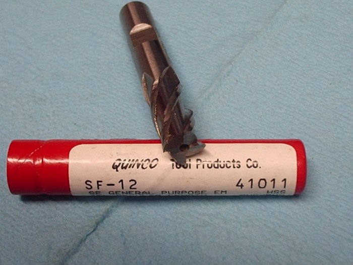 Quinco HSS 4 Flute End Mill 3/8 X 3/4 X 2-1/2 RHC/RHS FREE SHIPPING