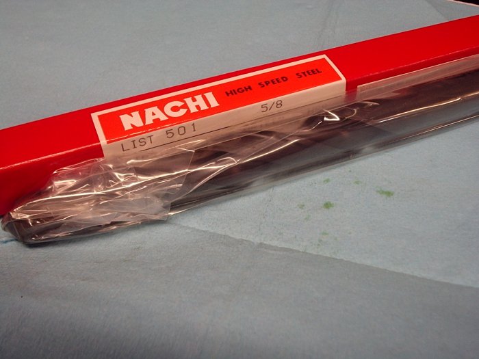 New Old Stock NACHI 5/8 Straight Shank Jobber Drill