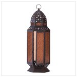 Tall Moroccan-Style Candle Lantern