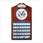 American Eagle Clock and Calender