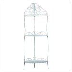 White Scrollwork Corner Shelf