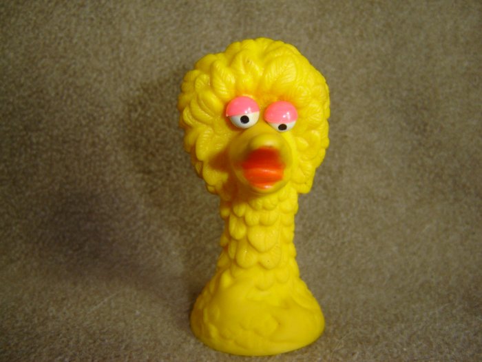 Vintage Jim Henson Sesame Street Big Bird Finger Puppet PVC