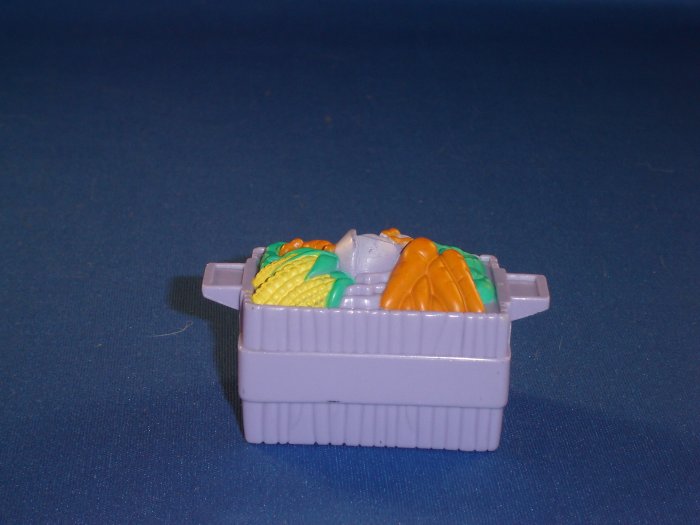 Fisher Price Little People Purple Vegetable Crate Basket Newer FP LP