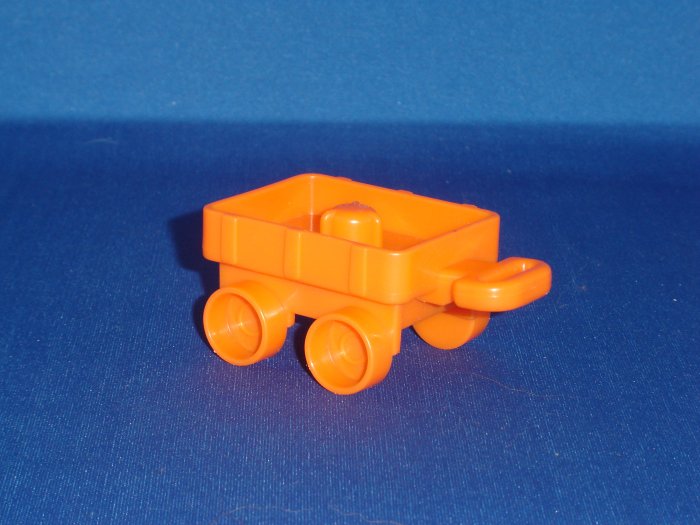 2004 Fisher Price Little People Orange Wagon Newer FP LP