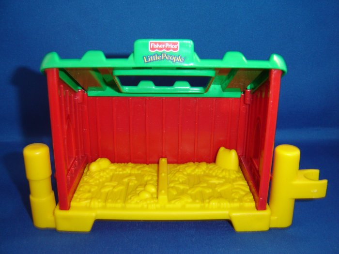 Fisher Price Little People Animal Nest Stable Manger for Farm or Barn Newer FP LP