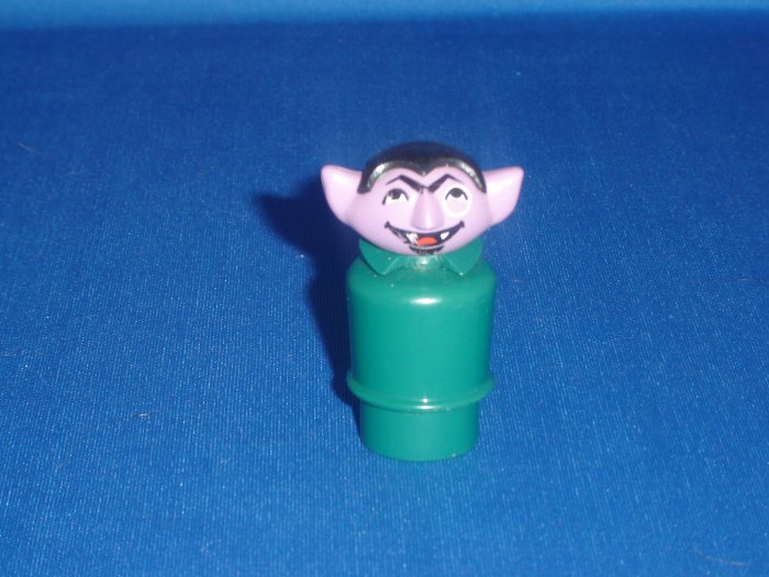 Vintage Fisher Price Little People The Count From The Play Family Sesame Street 938