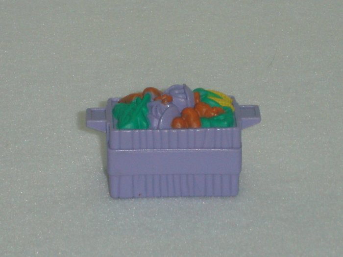 Fisher Price Little People Purple Vegetable Crate Basket Newer FP LP