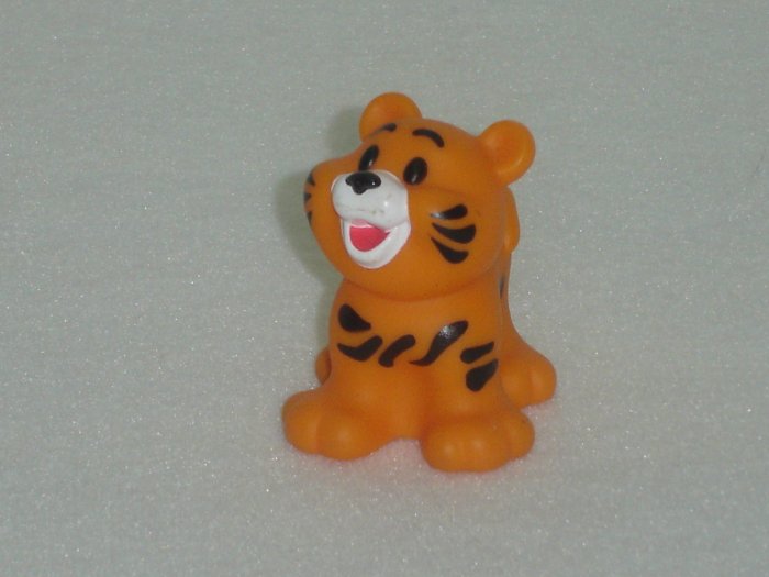 Fisher Price Little People Orange and Black Striped Tiger Cub Newer FP LP