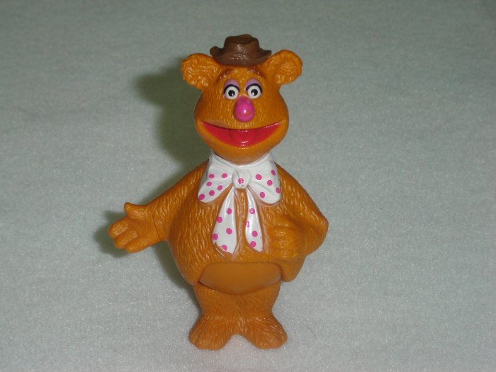 Vintage Fisher Price Muppets FOZZIE BEAR Moveable PVC Figure From Jim Henson Associates 1976 to 1978