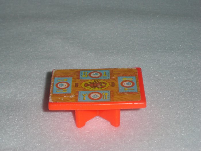 Vintage Fisher Price Little People Play Family Houseboat House Boat Red Lobster Table Model 985 1972