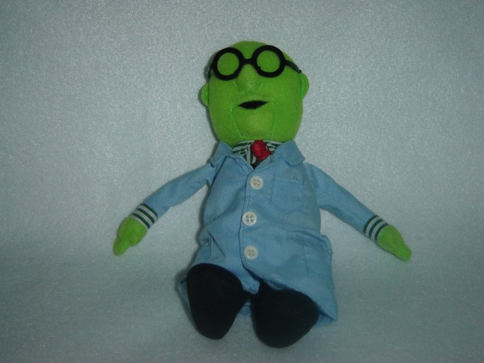 2004 Jim Henson Company Plush Muppets Dr Bunsen Honeydew Doll Figure By Sababa Toys 8 Inches