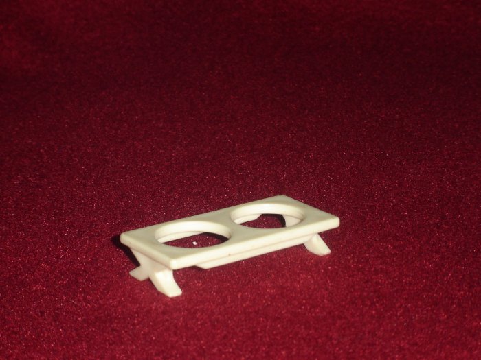 Vintage Fisher Price Little People 990 Play Family A Frame House White Picnic Bench