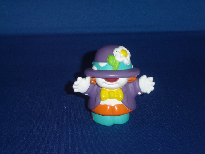 2002 Fisher Price Little People Purple Clown for Circus or Carnival Series Newer FP LP