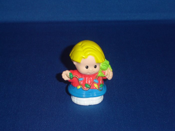 1999 Fisher Price Little People Christmas Holiday Lights Eddie Newer FP LP