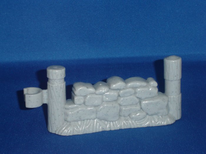 Fisher Price Little People Gray Fence Piece For Barn Nativity and Castle Newer FP LP