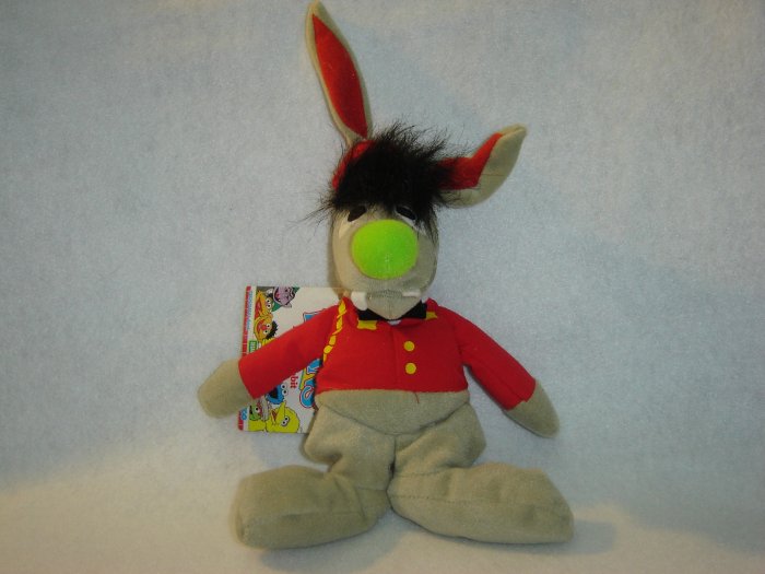 1997 New Jim Henson Muppets Sesame Street BENNY RABBIT Plush Beanie 9 Inches W Tags By Tyco