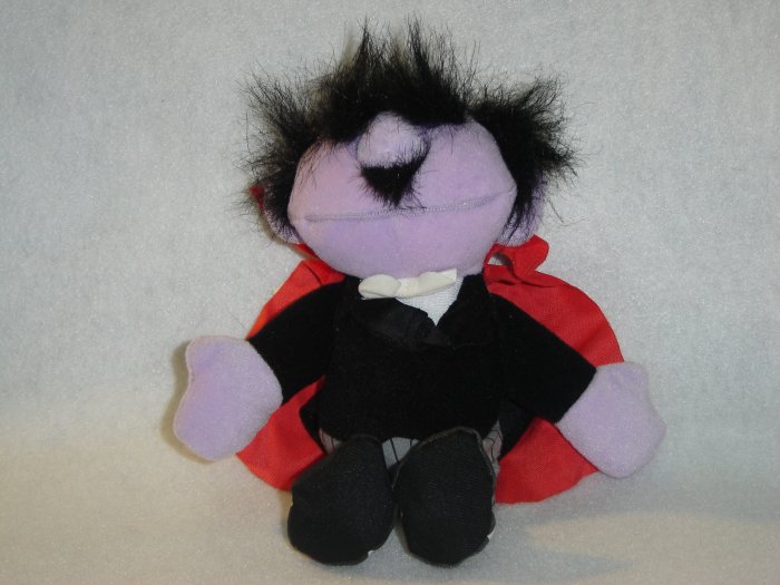 1997 New Jim Henson Muppets Sesame Street AMAZING MUMFORD MAGICIAN Plush Beanie 8 Inches W Tags Tyco