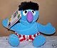 1997 New Jim Henson Muppets Sesame Street HERRY HARRY MONSTER Plush Beanie 8 Inches W Tags Tyco