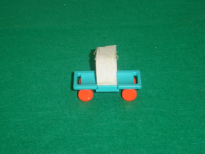 Vintage Fisher Price Little People Childrens Hospital 931 Aqua Blue Gurney Stretcher
