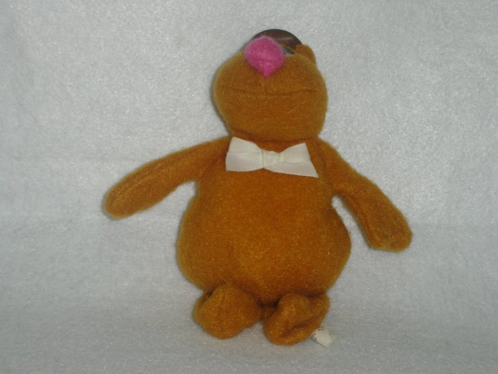Vintage Fisher Price Muppets FOZZIE BEAR Beanie Doll by Jim Henson 865 Plush Stuffed Toy 7 Inches