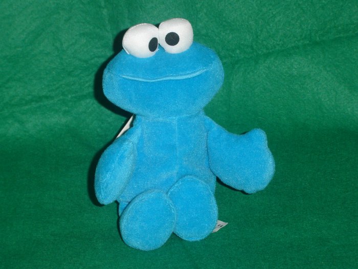 1997 New Jim Henson Muppets Sesame Street COOKIE MONSTER Plush Beanie 8 Inches W Tags Tyco