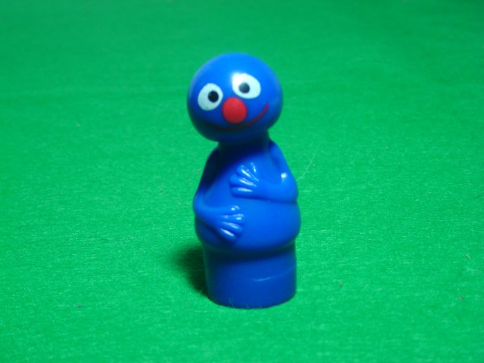MINT Vintage Fisher Price Little People Grover From The 940 938 Sesame Street Set