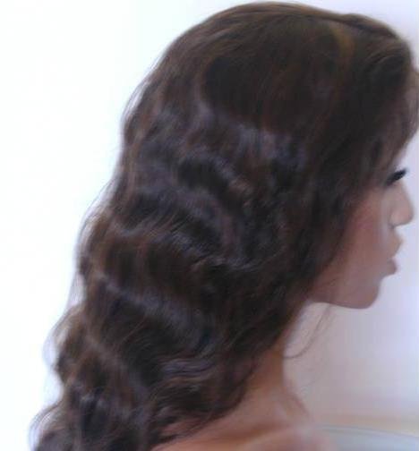Indian Remy Full Lace Wig-Deep wave 12"