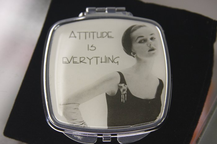 Pocket Mirror - "Attitude Is Everything"