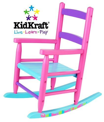 KidKraft Pink Caterpillar Rocking Chair