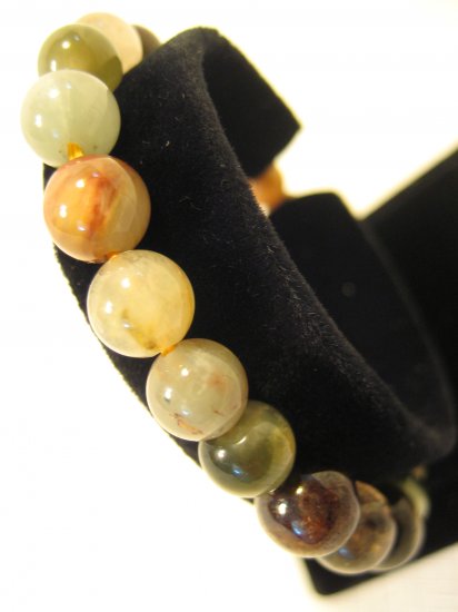 Gemstone Beads Bracelet #2422 Muti Color Round