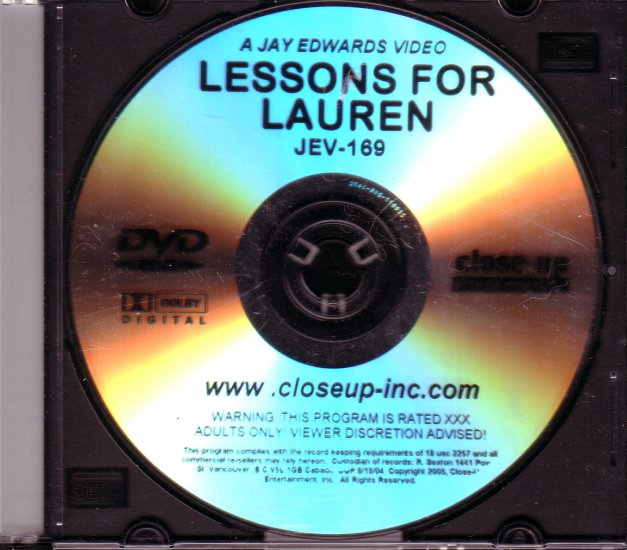 Closeup Concepts Jay Edwards JEV-169 LESSONS FOR LAUREN DVD