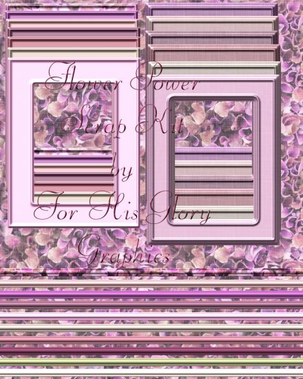 Flower Power Scrap Kit - Deluxe Kit