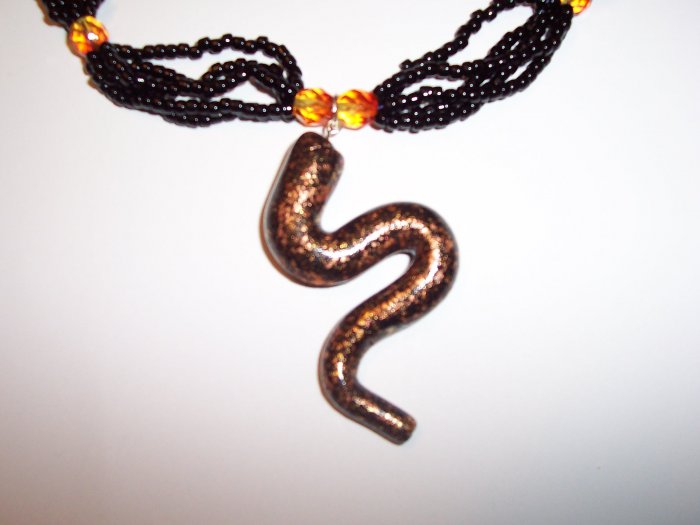 Black and Bronze Snake Jewellery Set