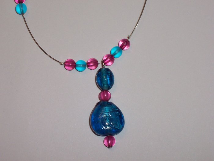 Pink and Blue Jewellery Set