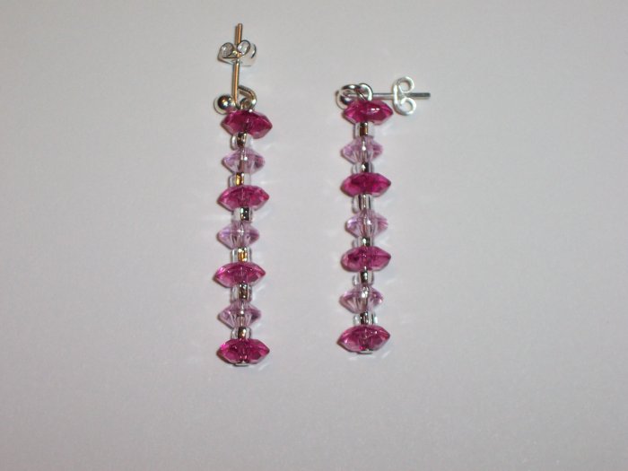 Pink mix earrings