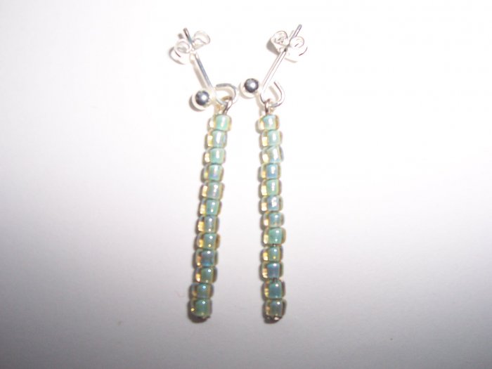 Green & Gold earrings