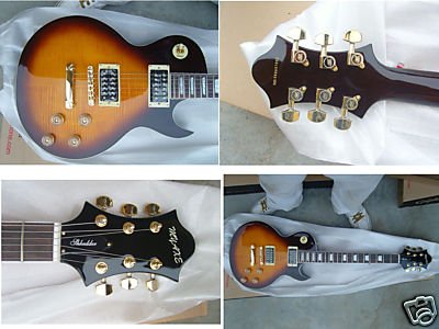 Myaxe Les Paul Custom Vintage Burst Guitar Hand Built + Case and Ship