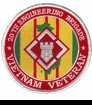 20th Engineering Brigade Vietnam Veteran 4" Patch
