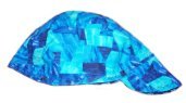 Blue Abstract Welder Biker hat, your size