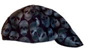 Gray Skulls Welder Biker hat, your size