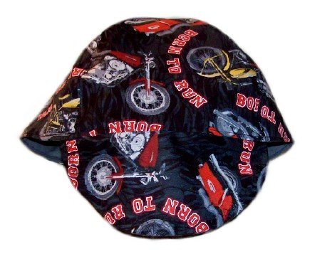 Red Motorcycles Welder Biker hat, your size
