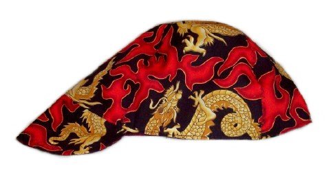 Red Flame Welder Biker hat, your size